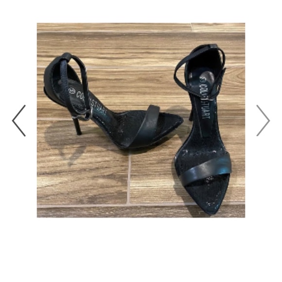 Victoria’s Secret Colin Stuart Black stiletto sandals heels pumps SEXY SZ 5 - Picture 6 of 6